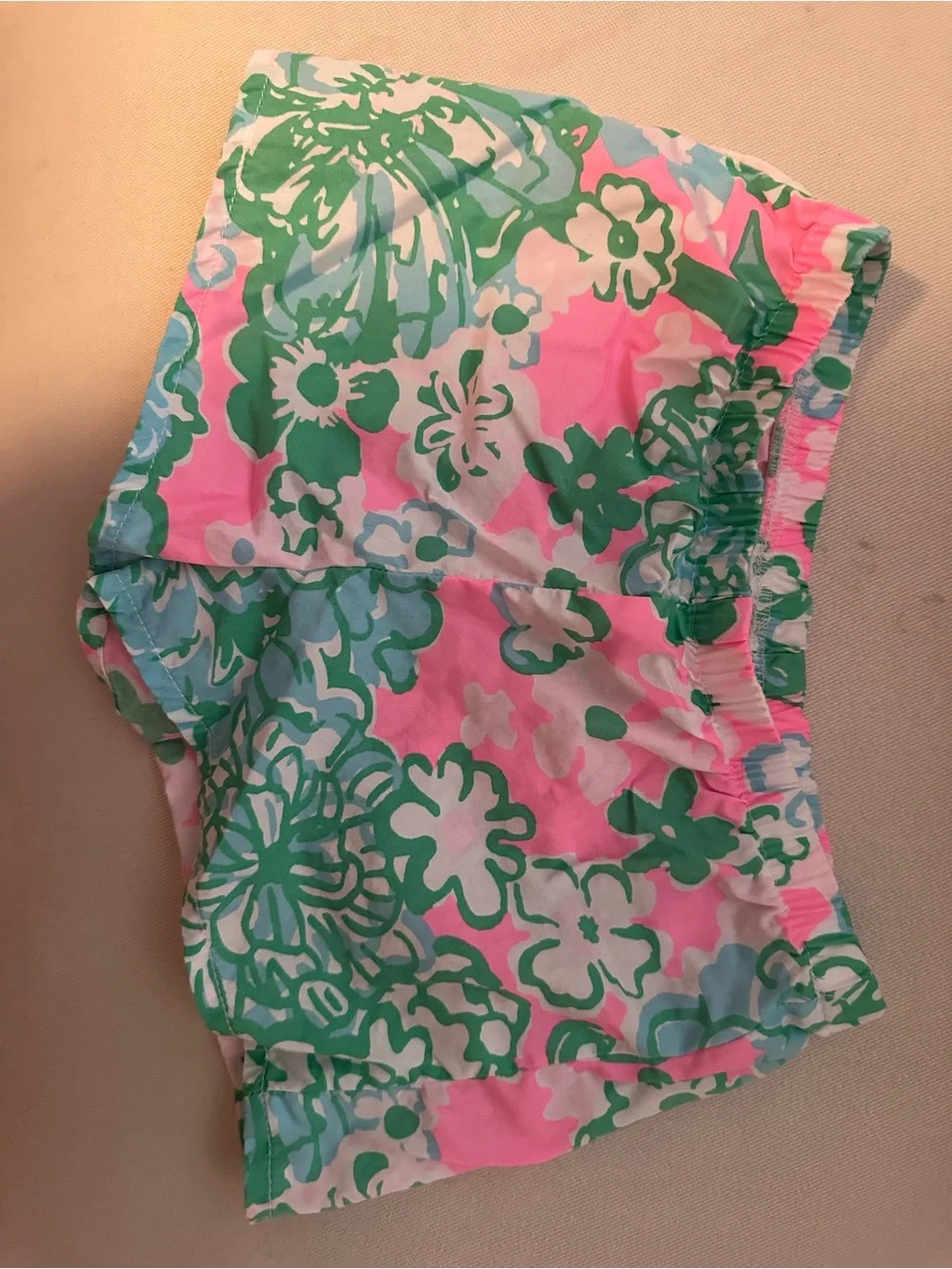 Lilly Pulitzer Pink, Green & Light Blue Floral Girl's Shift Dress Set